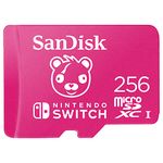 SanDisk 256GB microSDXC card for Nintendo Switch consoles, Fortnite Cuddle Team Leader edition up to 100 MB/s, Nintendo gaming storage, Nintendo Licensed Product, UHS-I, Class 10, U3,