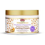 African Pride Moisture Miracle Shea Butter & Flaxseed Oil Moisturize & Define Curling Cream 12 oz