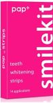 SmileKit® Pap+ Teeth Whitening Strips | Teeth Whitening Kit | Teeth Whitening Strip | Teeth Whiteners | Teeth Whitening Powder Alternative | UK Supplier | Pack of 28 Strips, 14 Treatments