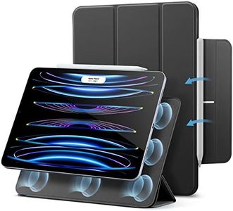 ESR for iPad Pro 11 Case, Rebound Magnetic iPad Pro 11 Inch Cover (2022/2021/2020, 4th/3rd/2nd Gen), Convenient Magnetic Attachment, Two-Way Stand, Full Pencil 2 Support, Auto Sleep/Wake, Black