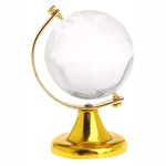 Natchcart Exclusive Feng Shui 50mm Crystal Globe for Career Success, Financial Luck, Business Growth, Vastu Remedy, Table/Desk Decor for Office and Home (FS-2686 Crystal Globe 50mm)