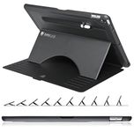 ZUGU iPad Pro 12.9 Case 2015/2017 1st & 2nd Generation Prodigy X Ultra Slim Protective Cover - Apple Pencil Holder - Convenient 10-angle Magnetic Stand & Auto Sleep/Wake [ Black ]