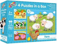 Galt - 4 Puzzles In A Box - Farm