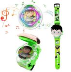 Acnos Digital Ben 10 Watch Disco Led Musical Kids Watch (Boys & Girls) Kids Watch Boys And Girls - Multicolor, Multicolor, Rubber