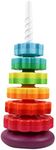 Spinning Toy – Premium Stacking Toy for Kids - One Year Old Stacking Toys – Strong ABS Plastic – Rainbow Spinning Wheel Toy – Fun and Engaging Brain Development Toys for Kids