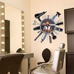 Divine Designs™ PVC Vinyl Self-Adhesive Hair Saloon Boy Wall Sticker for Living Room, Bedroom, Office Wall Decoration (20 X 22 INCH) Pack 1