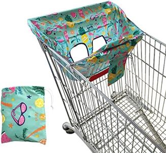 RoxNvm Shopping Cart Seat Cover for Baby, Refreshing and Breathable High Chair Cover for Baby, Portable Baby Trolley Seat Cover Suitable for Baby Summer Use(Green)