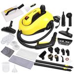 TVD Steam Cleaner, Heavy Duty Canister Steamer with 28 Accessories, Steam Mop with 5M Extra-Long Power Cord for Home Floor Cleaning, Grout, Wallpaper Removal, Upholstery, Car Detailing