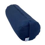 Yoga Bolster Filled with Organic Buckwheat Hulls (Ocean Blue)