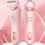 Silky Glide Pro Shaver, Razor Electric Razors for Women Wet and Dry Smooth Shave Pro, Painless Hair Removal at Home, 2 in 1 Elegance Portable Electric Shaver, for Private Parts (1PC)