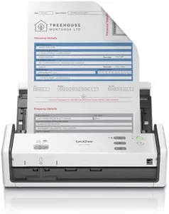 Brother ADS-1300 Compact Desktop Scanner | Scan Speeds of Up to 30ppm | Single Pass Double-Sided Scanning