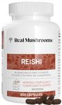 Reishi Mushroom Capsules (200ct) Vegan, Non-GMO Mushroom Capsules Safe for Pets, Verified Levels of Beta Glucan