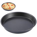 Deep Pizza Plate, 9" Nonstick Round Cast Iron Pizza Pan Microwave Oven Baking Dishes Pans Pie Tray Carbon Steel Pizza Pan Tortilla Pan Kitchen Supply