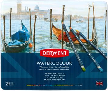 Derwent Watercolour Pencils Set – 24 Vibrant Artist Colors
