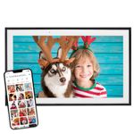 Skylight Digital Photo Frame - WiFi Enabled with Load from Phone Capability, Touch Screen Digital Picture Frame Display - Customizable Gift for Friends and Family - 15 Inch Black