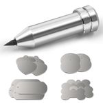 Engraving Tip/Tool/Etching Tool, Compatible with Cricut Maker, Explore 3, Explore, Explore Air, Explore Air 2 and Explore One, with 16 Pieces of Modern Classic Silver Blank Tags& Labels