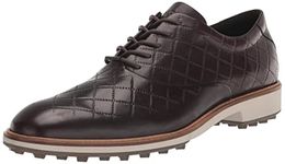 ECCO Mens Classic Hybrid Hydromax Waterproof Golf Shoe, Mocha, 13-13.5