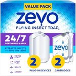 Zevo 2 Flying Insect Traps & 2 Refi