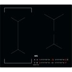 AEG 6000 Series Induction Hob, IKX64441CB, 4 Cooking Zones, 60cm, Bridge Function, Hob2Hood Function, Built-In Hob Timer, Key-lock, 3 Step Residual Heat, Black