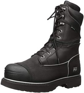Timberland PRO Men's 53531 Gravel Pit 10" Steel Toe Waterproof Boot,Black,14 W