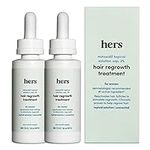 hers Hair Regrowth Treatment for Women with 2% Topical Minoxidil Solution for Hair Loss and Thinning Hair, Unscented, 2 Month Supply, 2 Pack