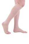 Crony Cotton Compression Stockings Knee Length for Varicose Veins - Large