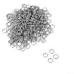 VALYRIA 500pcs Stainless Steel Silver Split Key Ring Finding 7mm(2/8") Dia.