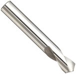 YG-1 High Speed Steel NC Spotting Drill Bit, Uncoated (Bright), Straight Shank, Slow Spiral, 120 Degree, 1/4" Diameter x 2-97/128" Length (Pack of 1)