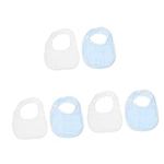 BESTonZON 6 Pcs Baby Bib Toddler Food Drool Bibs Newborn Towel Baby Washcloth Towels for Bibs Newborn Washcloths Bibs for Baby Boy Bandana Bibs Absorbent Towels Infant Cotton Decorate Gauze