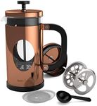 bonVIVO GAZETARO I Design French Press Made Of Stainless Steel And Glass In Copper Finish