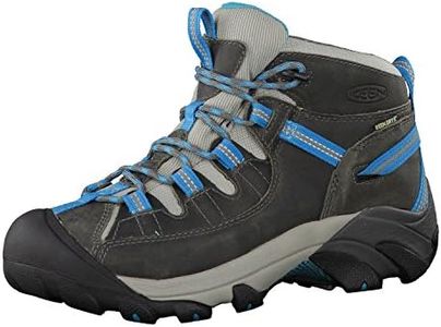 Keen Women's Targhee II Mid Waterproof Hiking Boot, Gargoyle Caribbean Sea, 7 US