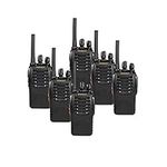 BaoFeng BF-H888S(BF-88A Upgraded) FRS Radio Walkie Talkie 2W 16-Channel Two Way Radio with Earpiece, LED Flashlight, USB Charger 6 Pack