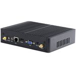 New Cheap Bay Trial Celeron N2920 Quad core Mini PC Fanless PC Box PC HTPC Support Linux/Windows USB3.0 WiFi Included VGA HDMI, HD 1080P, Black Aluminum Case