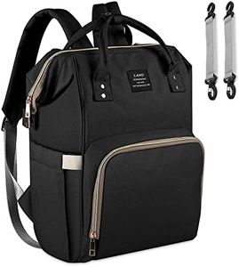 Changing Bag Backpack, Ticent Baby Diaper Bag Nappy Back Pack, Diaper Rucksack Backpack for Mom and Dad (Black)
