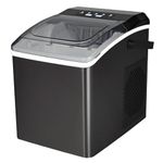 Koolatron Ice Makers Countertop Portable Ice Maker Machine Self-Cleaning Function with Digital Controls and LED Indicators Ice Scoop and Basket 26lbs/24Hrs 9 Bullet Ice Cubes Ready in 6 Mins Black