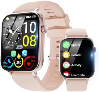 VOTAZIB Smart Watch for Men Women Answer/Make Calls, 1.85" HD Screen Fitness Watch with Heart Rate/Sleep Monitor/Step Counter, 100+ Sport Mode Activity Trackers IP68 Waterproof Smartwatch, Pink