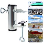 KSUYICA Patio Beach Umbrella Holder, Multifunctional Umbrella Stands Clamp Holder Clip Umbrella Holder Outdoor Deck Mount Fishing Umbrella Mount Clamp