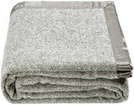 spencer & whitney Bed Throws Blankets Wool Blanket Grey Herringbone Throw Blanket Large Wool Blanket Queen Blanket for Bed