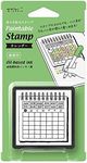 Midori 35399006 Stamp, Penetrating Stamp, Calendar Pattern