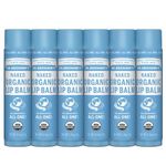 Dr. Bronner's - Organic Lip Balm (Naked, 4g, 6-Pack) - Unscented, Made with Organic Beeswax and Avocado Oil, For Dry Lips, Hands, Chin or Cheeks, Jojoba Oil for Added Moisture, Soothing