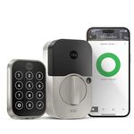 Yale Assure Lock 2 Deadbolt, Satin Nickel Smart Keyless Entry Door Lock with Wi-Fi Connected Keypad for Code Entry and Remote Access, YRD450-WF1-619