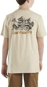 Carhartt Boys' Big Short-Sleeve Graphic T-Shirt, Malt, Large