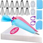 Piping Bags and Tips Set, 100Pcs 12