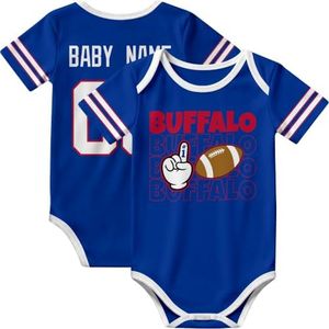 KREDE Buffalo Baby Clothes Custom Name Bodysuit for Baby Boy Gifts
