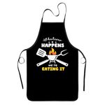 Kitchen Apron For Men Women BBQ Aprons Cooking Aprons Waterproof Adjustable Length Oil Proof Kitchen Chef Cooking Gift