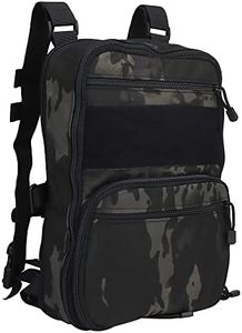 Tactical MOLLE Flatpack D3 Backpack Expansible Hydration Carrier Softback for Chest Rig Airsoft Vest
