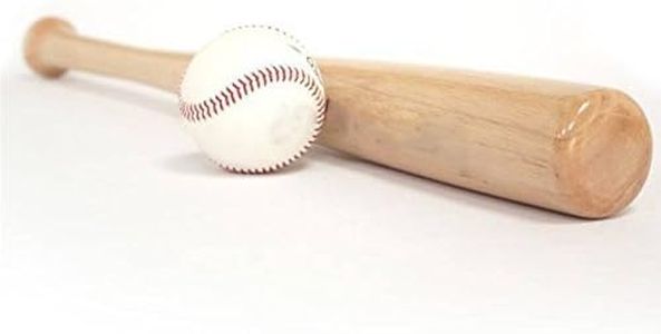 GRSPORTS Kit Mazza da Baseball in Legno + Palla Baseball