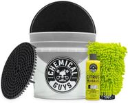 Chemical Guys HOL133 Ultimate Scratch-Free Detailing Bucket And Accessories Car Wash Kit 16 fl. oz