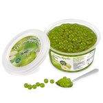 The Inspire Food Company Popping Boba Pearls for Bubble Tea - 450gm | Green Apple | Bursting Pearls Bubble | Real Fruit Juice For Dessert,Smoothie | 100% Vegan & Glutenfree, No Artificial Colors