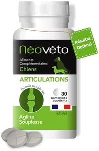 NÉOVÉTO - Articulations Chien - 30 comprimés naturels - Arthrose Chien - Anti-inflammatoire - Actifs agréés par Les Services vétérinaires - Fabriqué en France
